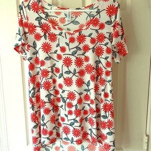 LulaRoe Classic t shirt flower print